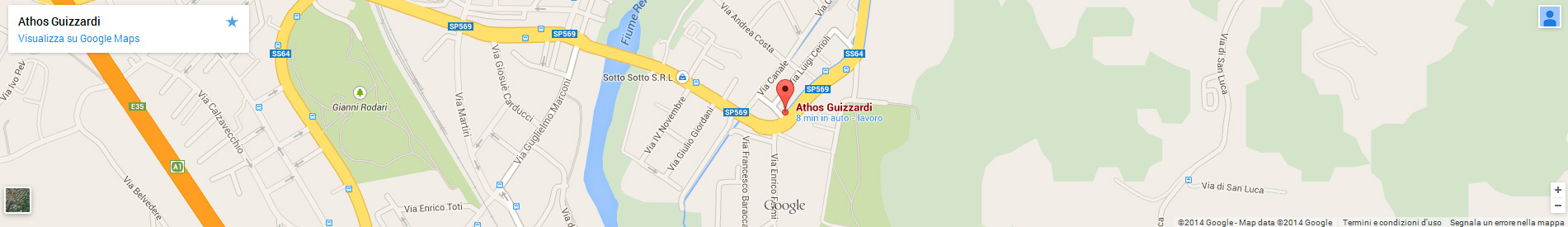 mappa negozio ATHOS GUIZZARDI